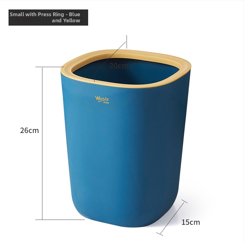 Minimalistički koš za smeće s push-mechanizmom, 8 L, kućna upotreba — spavaća soba, dnevni boravak, kuhinja, kupaonica, elegantan dizajn