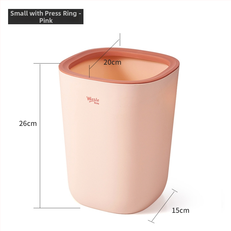Minimalistički koš za smeće s push-mechanizmom, 8 L, kućna upotreba — spavaća soba, dnevni boravak, kuhinja, kupaonica, elegantan dizajn