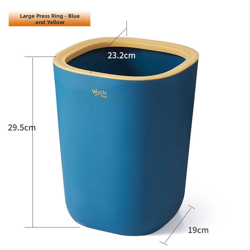 Minimalistički koš za smeće s push-mechanizmom, 8 L, kućna upotreba — spavaća soba, dnevni boravak, kuhinja, kupaonica, elegantan dizajn
