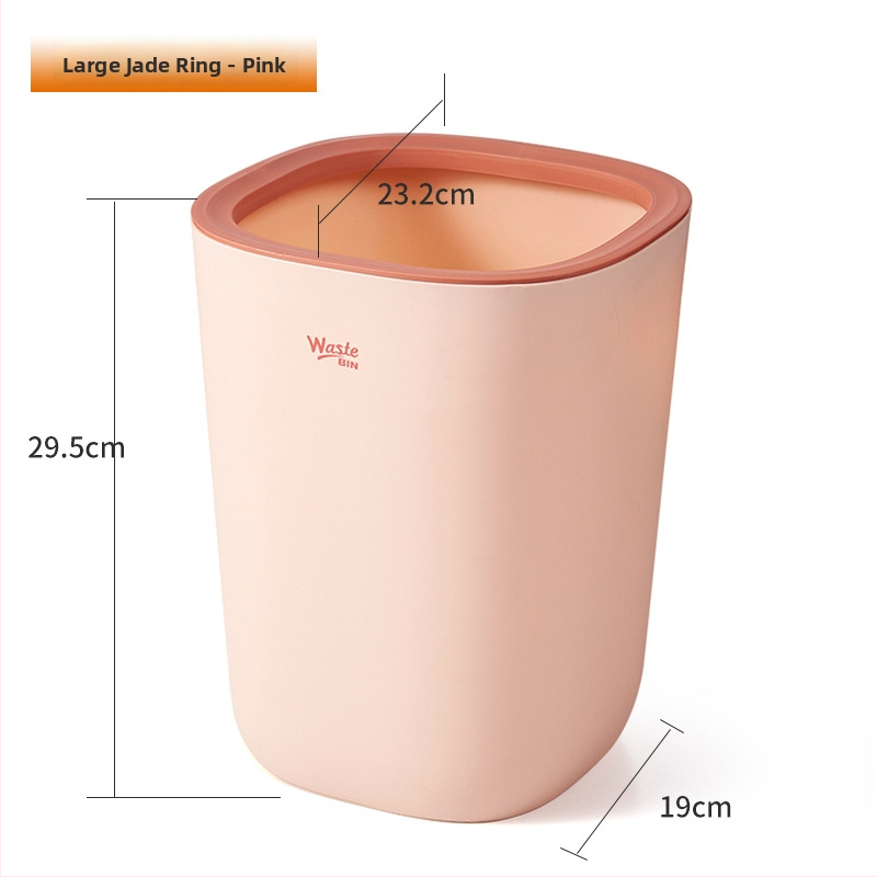Minimalistički koš za smeće s push-mechanizmom, 8 L, kućna upotreba — spavaća soba, dnevni boravak, kuhinja, kupaonica, elegantan dizajn