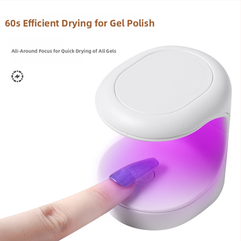 Mini LED körömlámpa gél-lakkok keményítésére, UV körömlámpa, kompakt, hordozható mesterséges körmök számára