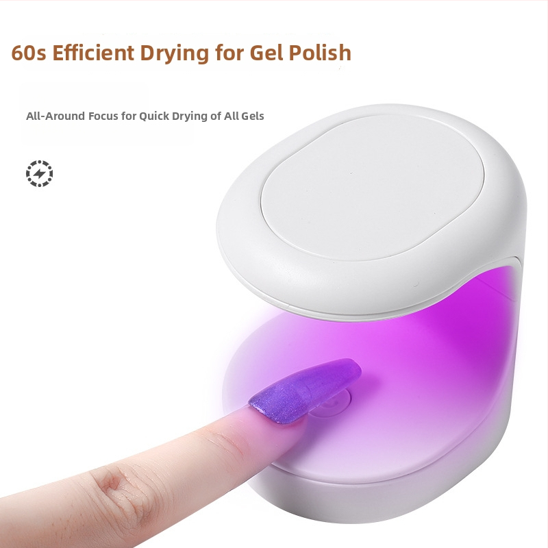 Mini LED körömlámpa gél-lakkok keményítésére, UV körömlámpa, kompakt, hordozható mesterséges körmök számára