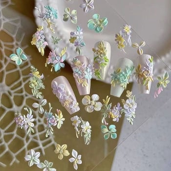 Tavaszi virág alakú szilikon sablon körömdíszítéshez, DIY gyanta gravírozáshoz