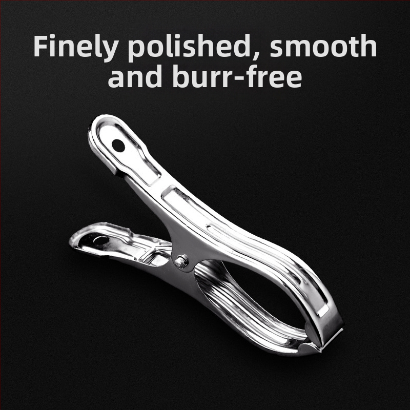 Клипса за дрехи от неръждаема стомана, здраво устойчива на вятър за сушене на одеяла, чорапи и дрехи