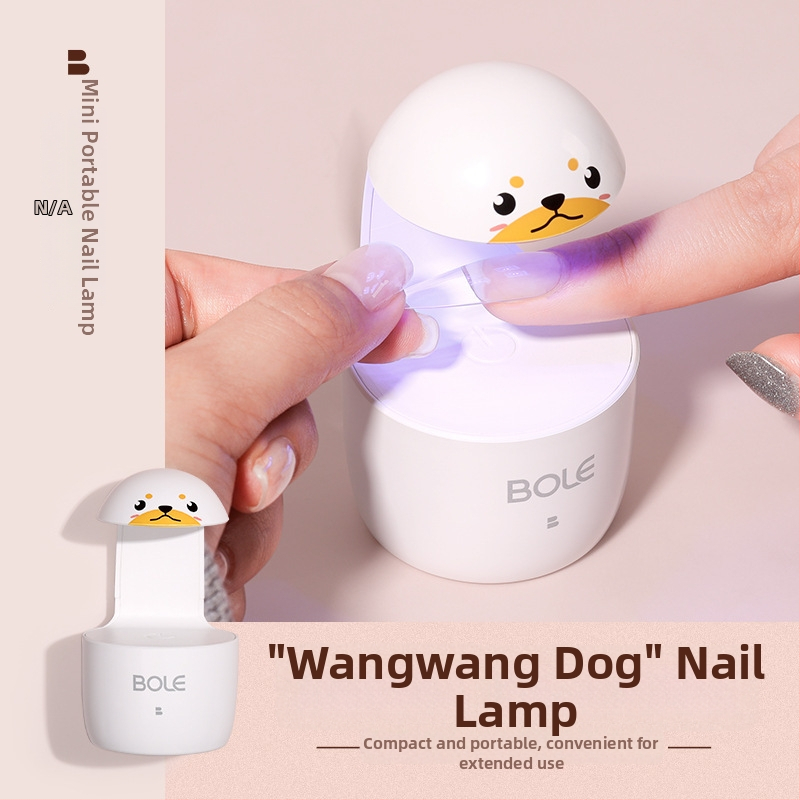 Bole mini körömlámpa UV/LED, kettős fényforrással, gyors száradás egy körömre, fehér