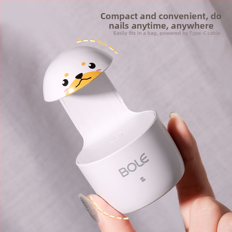 Bole mini körömlámpa UV/LED, kettős fényforrással, gyors száradás egy körömre, fehér