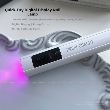 Xiaoying lampă pentru unghii cu afișaj digital, uscare rapidă, design liniar, lampă fototerapie pentru manichiură, portabilă, lumină roșie