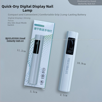 Xiaoying lampă pentru unghii cu afișaj digital, uscare rapidă, design liniar, lampă fototerapie pentru manichiură, portabilă, lumină roșie