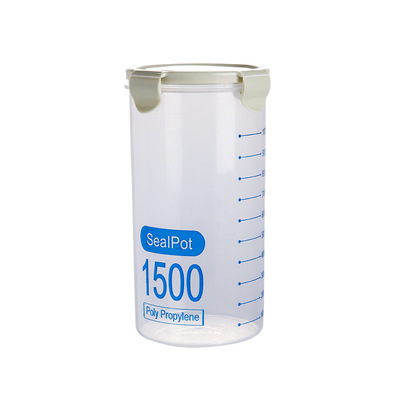 Prozirna plastična zatvarajuća posuda za hladnjak, okrugli spremnik za skladištenje hrane i žitarica, 301–500 ml