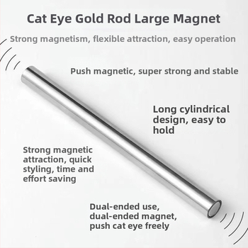 Μαγνήτης νυχιών Cat-Eye gel με διπλής κεφαλής κυλινδρικό σχεδιασμό, ισχυρός, ενισχυμένος, πολυλειτουργικός