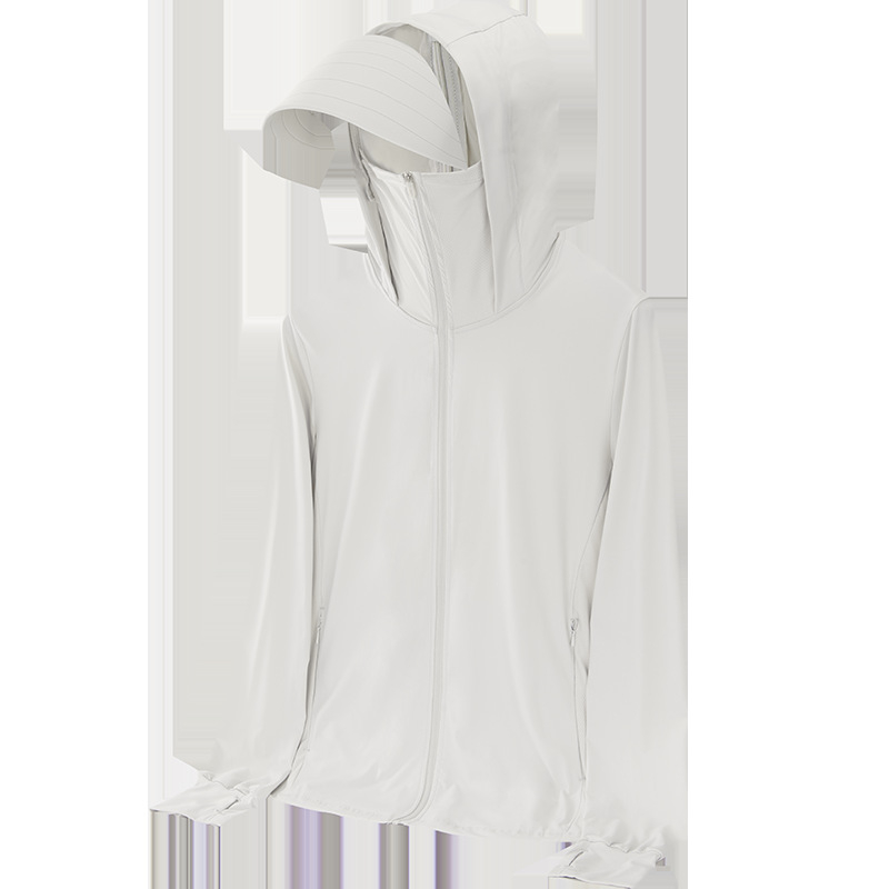2025 Unisex jakna za zaštitu od sunca za proljeće-ljeto, Ice Silk tkanina, kapuljača, SPF 50+, lagani sportski stil