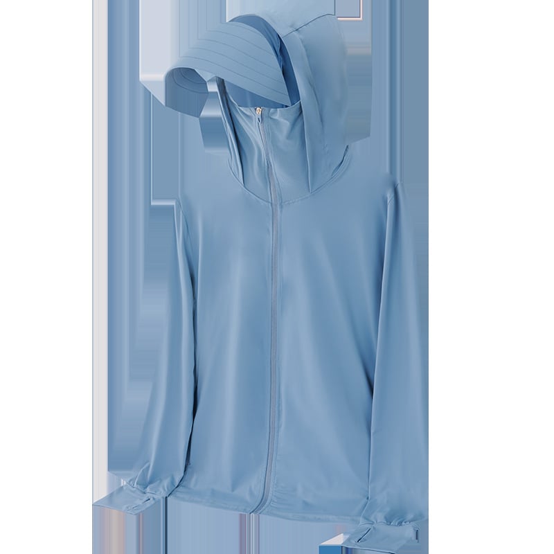 2025 Unisex jakna za zaštitu od sunca za proljeće-ljeto, Ice Silk tkanina, kapuljača, SPF 50+, lagani sportski stil