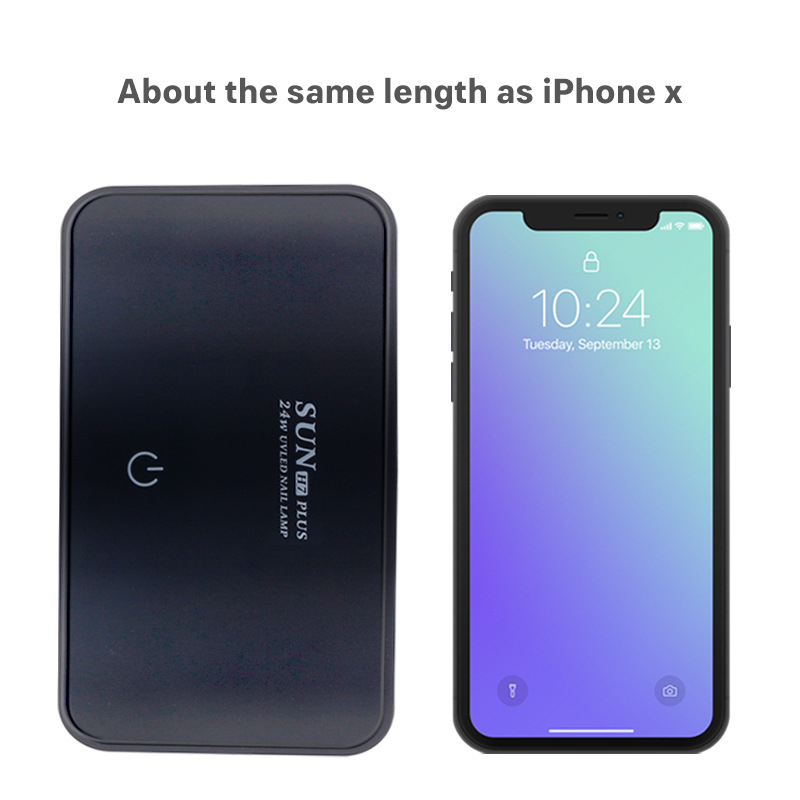 SUN H7Plus преносима LED лампа за маникюр, сгъваема, за втвърдяване на гел лак, бързосъхнеща, сензорен бутон