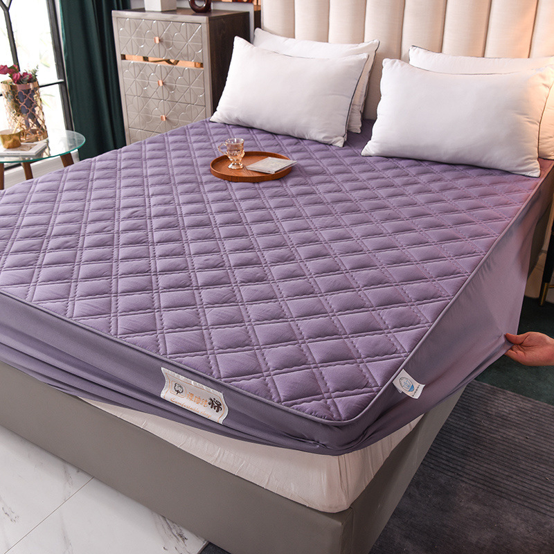 100% βαμβακερό σεντόνι με quilted γέμισμα, αντιολισθητικό, παχύ, κάλυμμα κρεβατιού και προστατευτικό στρώματος από σκόνη
