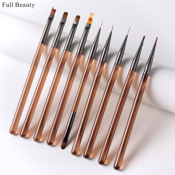 Full Beauty 9 részes körömdíszítő toll készlet – japán stílusú manikűrhöz
