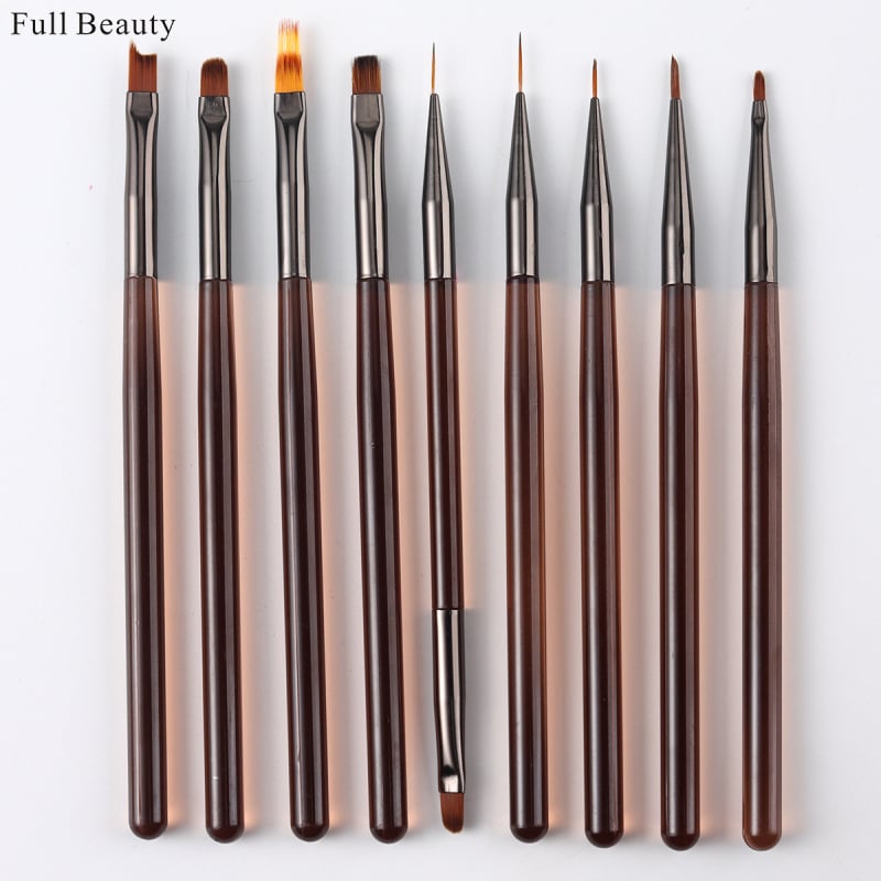 Full Beauty 9 részes körömdíszítő toll készlet – japán stílusú manikűrhöz