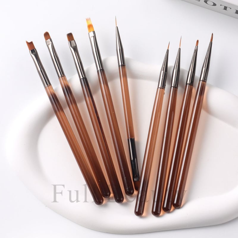 Full Beauty 9 részes körömdíszítő toll készlet – japán stílusú manikűrhöz