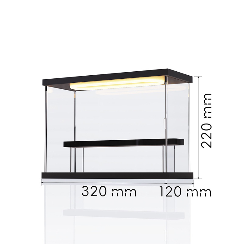 Akrilni izložbeni ormarić za figurice blind-box, prozirna kutija za pohranu otporna na prašinu