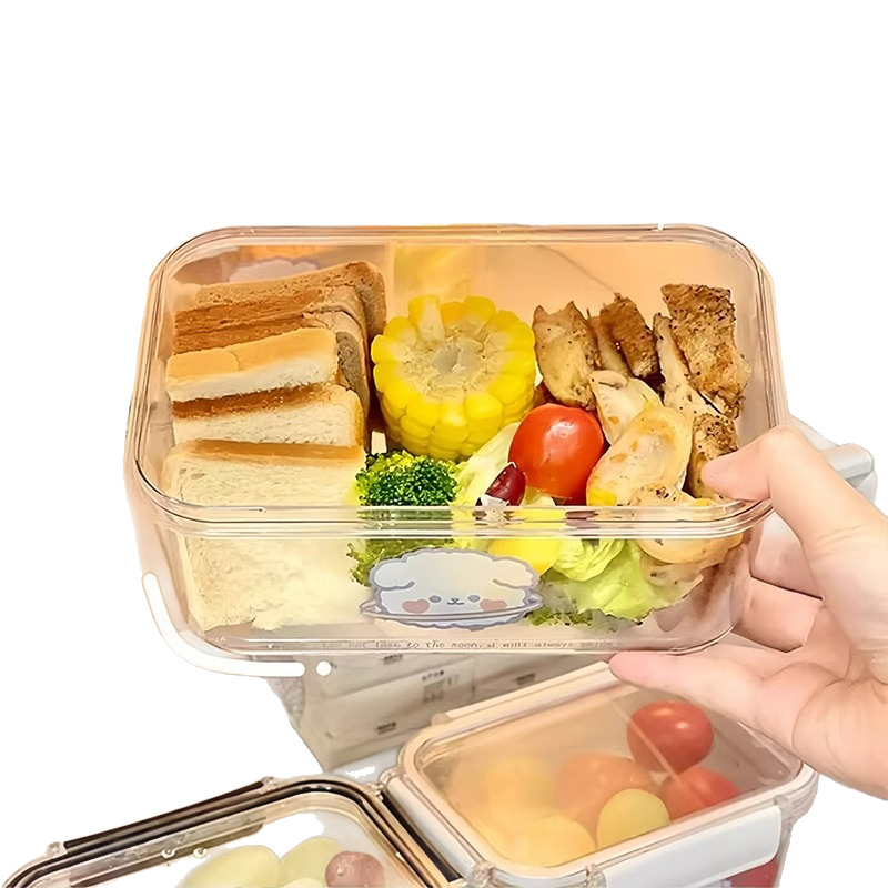 Cutie de depozitare alimentară pentru frigider, capac transparent etanș, rezistentă la umezeală pentru congelare, pentru fructe și murături, volum mare