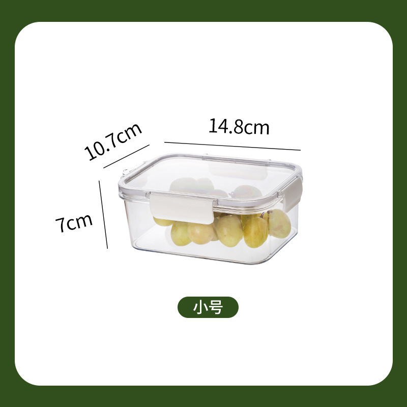 Cutie de depozitare alimentară pentru frigider, capac transparent etanș, rezistentă la umezeală pentru congelare, pentru fructe și murături, volum mare