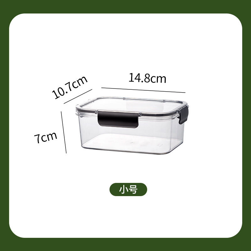 Cutie de depozitare alimentară pentru frigider, capac transparent etanș, rezistentă la umezeală pentru congelare, pentru fructe și murături, volum mare