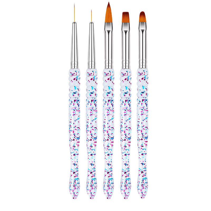 Körömékszerek tollkészlet: ultra-finom vonal tollal és kristály tollal, 3 darab