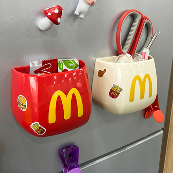 Raft magnetic exterior pentru frigider, organizator din plastic cu 6 etaje pentru bucătărie și hol