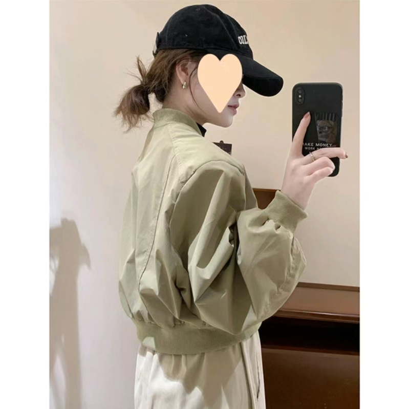 Ženska američka retro baseball jakna, proljeće 2026., casual kratka jakna za sitne figure