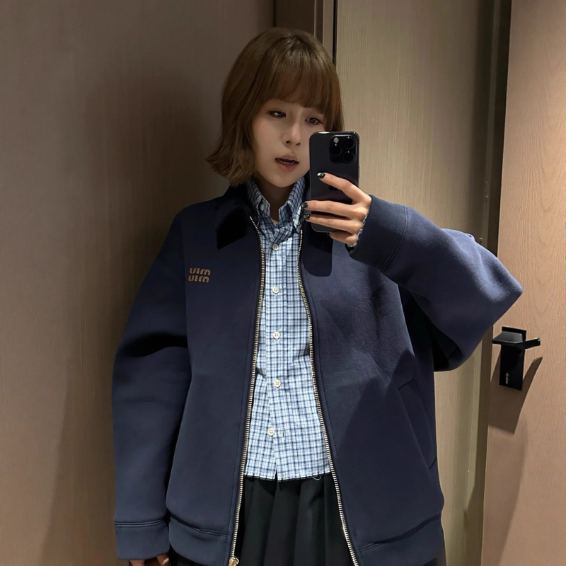 Nanyou luksuzna ženska jakna s ovratnikom lapel, svestran casual kroj s dugim rukavima, unisex
