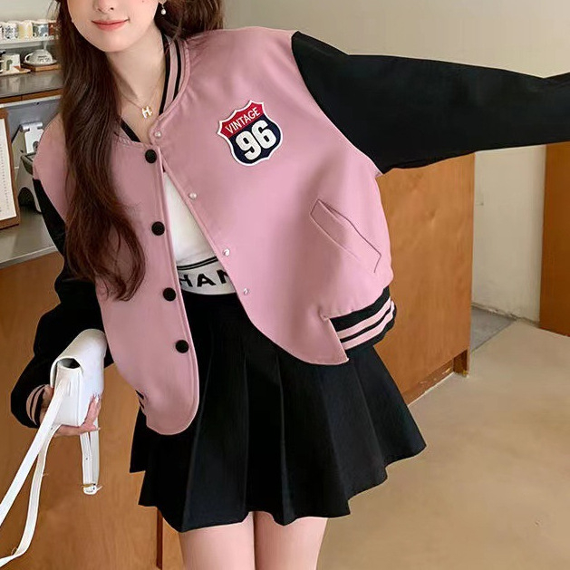 Ženska jakna s otiskom u korejskom stilu, casual školski stil