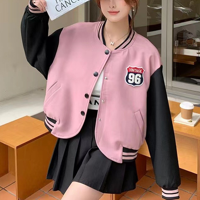 Ženska jakna s otiskom u korejskom stilu, casual školski stil