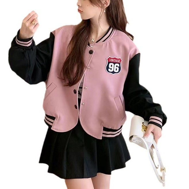 Ženska jakna s otiskom u korejskom stilu, casual školski stil