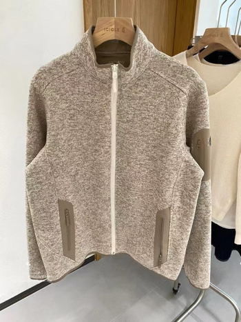 COVERT fleece jakna, unisex, jesen-zima, srednji sloj, topla pletena kardigan