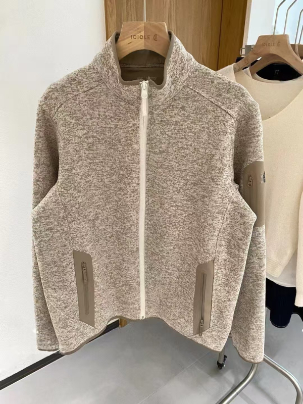 COVERT fleece jakna, unisex, jesen-zima, srednji sloj, topla pletena kardigan
