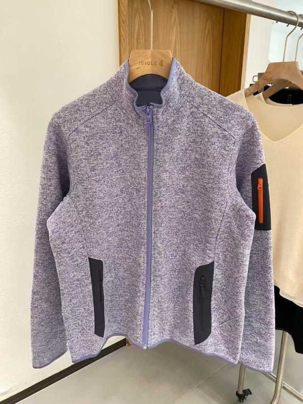 COVERT fleece jakna, unisex, jesen-zima, srednji sloj, topla pletena kardigan