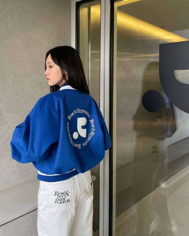 Korejska nišna modna marka 26, proljetna nova vunena baseball jakna za žene s RR logom na leđima, širokog kroja