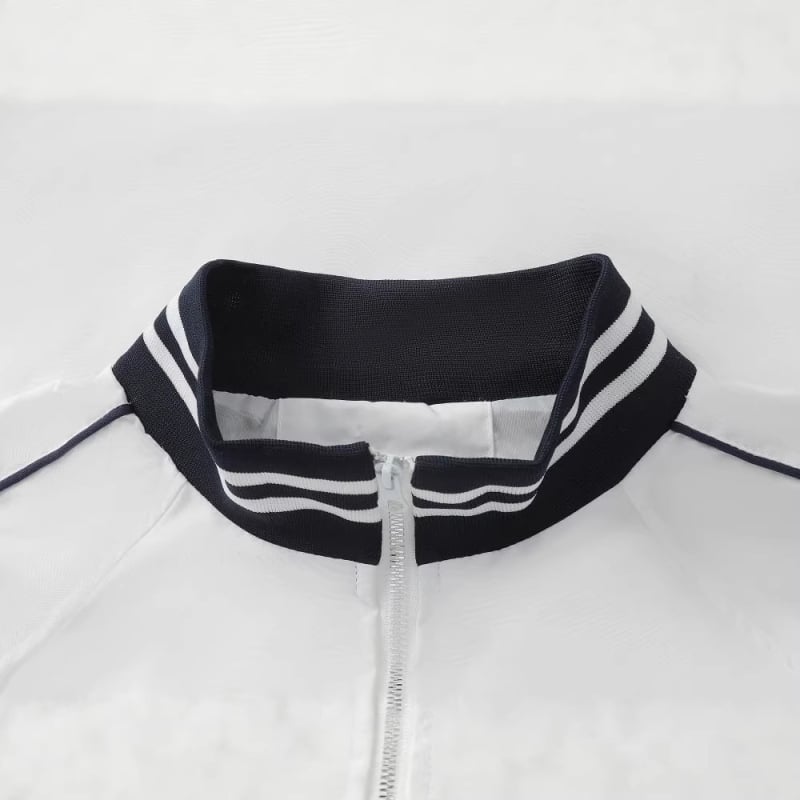 Nova jakna američkog stila bejzbol s stojećim ovratnikom, retro jakna na zip, sportska ležerna jakna za žene, za parove