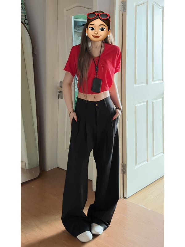 Pantaloni bărbați în stil Old Money, cu două plisuri și croi larg, casual, uni, lungi.