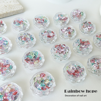 Monet Garden K9 többfelé faceted körömkristályok, vegyes színek, hegyes alap, könnyed luxus körömdíszítő kiegészítők