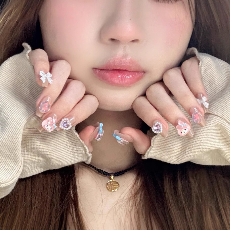 Dopamine Viselhető Körmök – Aranyos kawaii Melody Nail Art matricák