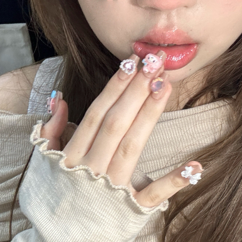 Dopamine Viselhető Körmök – Aranyos kawaii Melody Nail Art matricák