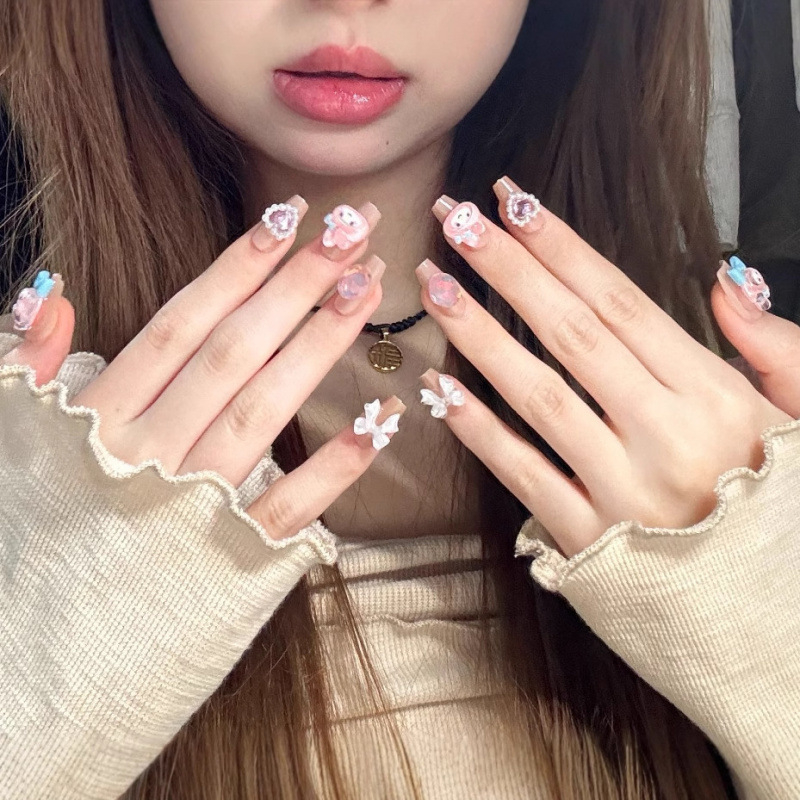 Dopamine Viselhető Körmök – Aranyos kawaii Melody Nail Art matricák