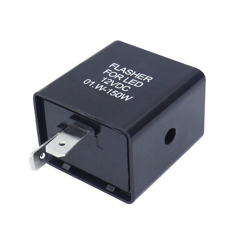 12V флашър за мигачи със звуков сигнал за мотоциклети и електрически превозни средства, двупинов