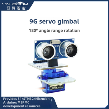 SG90 9g servo pan-tilt 180° ultrazvukový senzor pre inteligentné robotické auto s detekciou prekážok a meraním vzdialenosti
