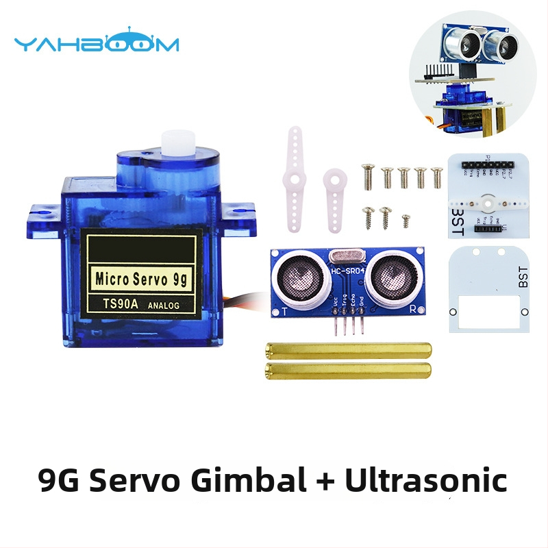SG90 9g servo pan-tilt 180° ultrazvukový senzor pre inteligentné robotické auto s detekciou prekážok a meraním vzdialenosti