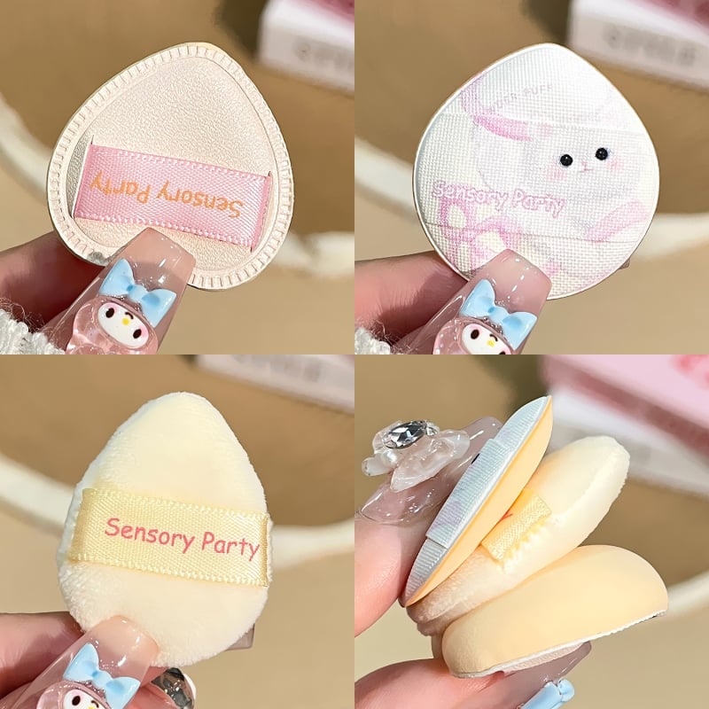 Sensory Party Meow Dream Diary – Σετ 5 δαχτυλικών puff, βελούδινα σφουγγαράκια για ρουζ