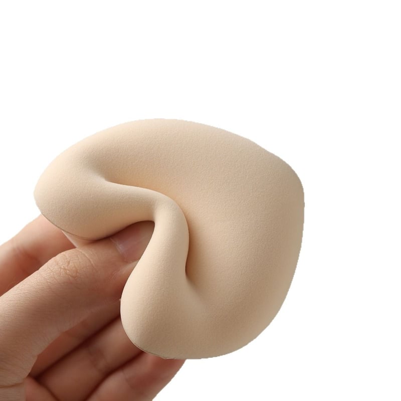 Μαλακός σφουγγάρι μακιγιάζ cushion με mousse γάλακτος, μη απορροφητικό, διπλή συσκευασία