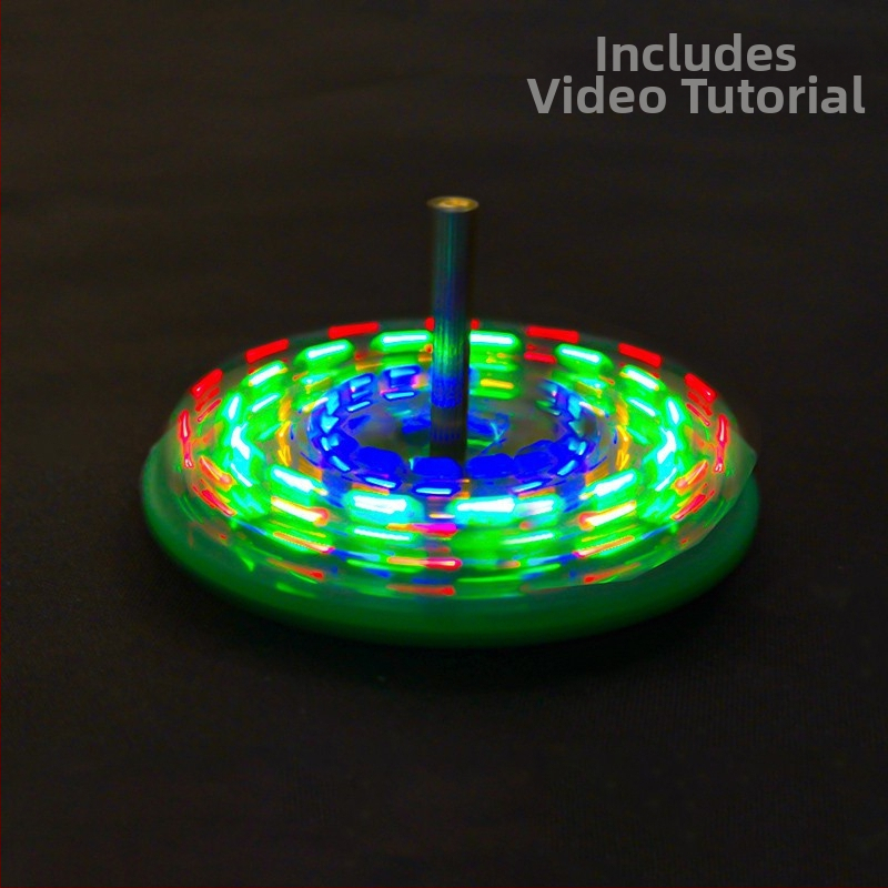 Stolný LED rotujúci vrchol s blikajúcimi svetlami pre spájanie a DIY elektroniku TJ-56-515