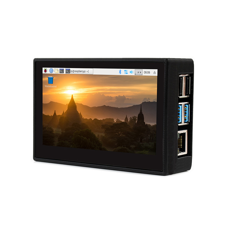Zaslon Raspberry Pi s 4,3 inča kapacitivnim dodirnim zaslonom, MIPI DSI sučelje, IPS panel, kućište od 3D ispisa