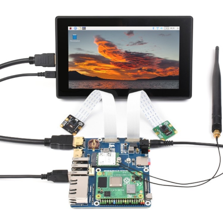 Raspberry Pi Wi-Fi 6 dvostruka mrežna ploča za proširenje s M.2 E-Key sučeljem